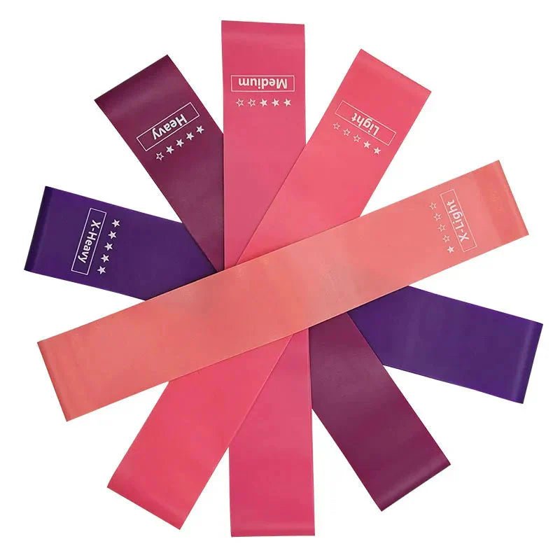 Elastic Resistance Bands Set for Yoga, Pilates, and Strength Training - 5 - Pack - Meta Máxima