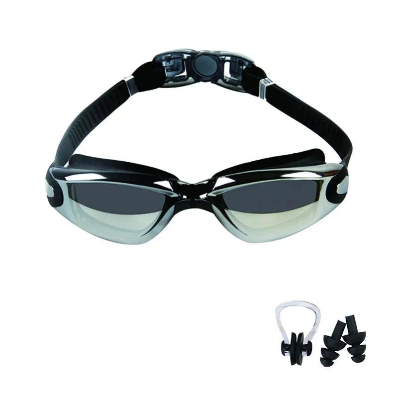 Swimming Goggles for Men & Women – Anti - Fog UV Protection, Waterproof, Adjustable Silicone Swim Goggles for Adults & Kids - Meta Máxima