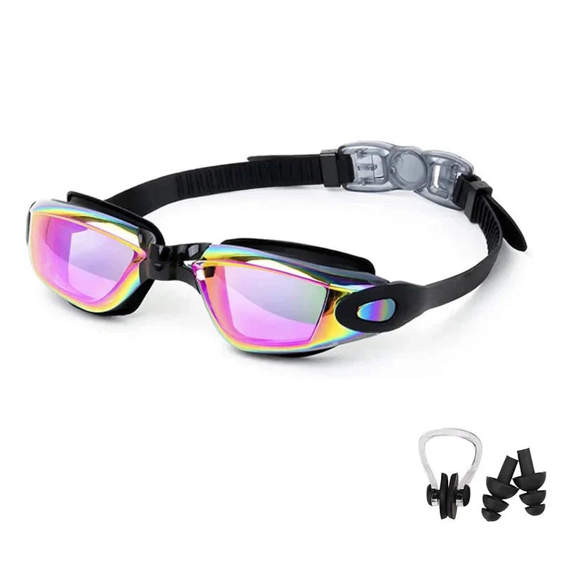 Swimming Goggles for Men & Women – Anti - Fog UV Protection, Waterproof, Adjustable Silicone Swim Goggles for Adults & Kids - Meta Máxima