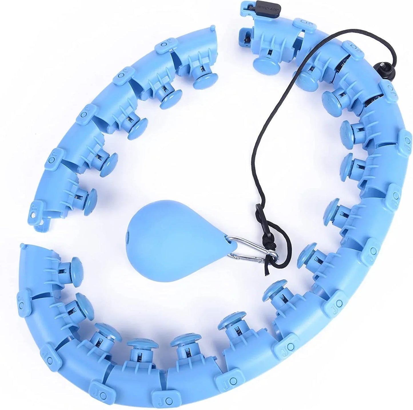 Weighted Hula Hoop – Adjustable Fit Hoop for Weight Loss - Meta Máxima