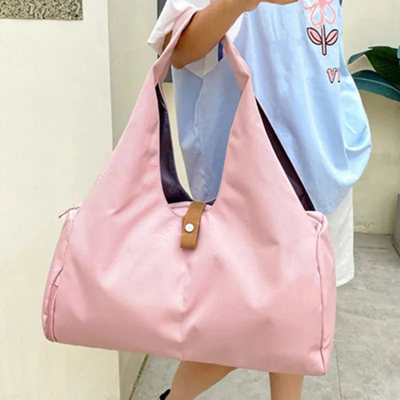 Women'S Multi - Purpose Sports Bag - Waterproof with Shoe Pocket for Yoga, Gym, and Travel - Meta Máxima