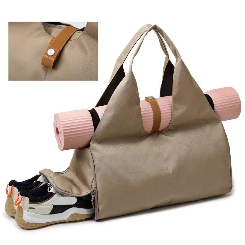 Women'S Multi - Purpose Sports Bag - Waterproof with Shoe Pocket for Yoga, Gym, and Travel - Meta Máxima