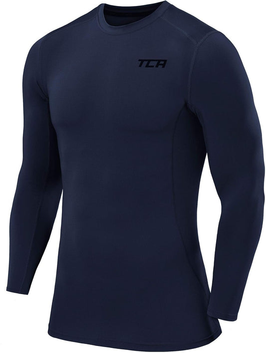 Men and Boys' Long Sleeve Compression Shirt, Athletic Workout Sports Undershirt Base Layer Top - Meta Máxima