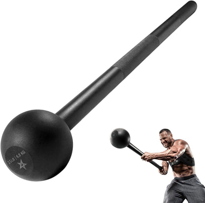 Steel Mace Bell for Strength Training - Support Full Body, Muscles, Shoulder, Grips & Forearms Workouts to Rehabilitation, Stretching 5, 7, 10, 15, 20, 25, 30Lb for Woman & Man - Meta Máxima