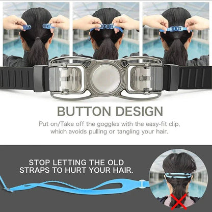 Swimming Goggles for Men & Women – Anti - Fog UV Protection, Waterproof, Adjustable Silicone Swim Goggles for Adults & Kids - Meta Máxima