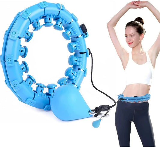 Weighted Hula Hoop – Adjustable Fit Hoop for Weight Loss - Meta Máxima